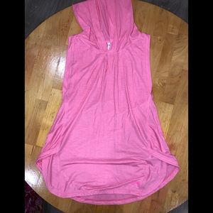 Peach Under Armour Hooded Tank